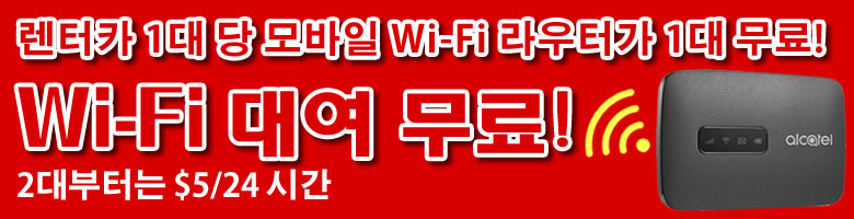 Wi-Fi 대여 무료!
